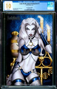 Lady Death Imperial Requiem #1 Watson Azure Lingerie Ed. Coffin Ltd /50 CGC 10