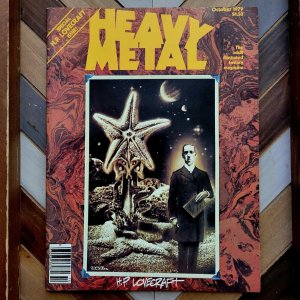 HEAVY METAL VOL 3 #6 VF+ (HM 1979) H.P. LOVECRAFT Druillet MOEBIUS Adames CLERC