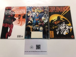 3 Comics Superman 10 Advent Legion of sup heroes #1 Challengers of unk #1 11 KE5