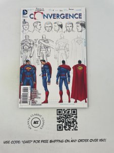 Convergence # 8 NM 1st Print Variant Cover DC Comic Book Superman Batman 18 J222