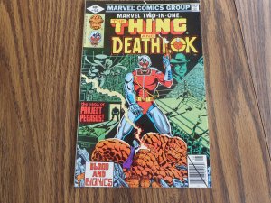 MARVEL TWO-IN-ONE # 54   KEY DEATH OF DEATHLOK  HIGH GRADE GEM WOW!!