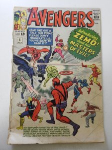 The Avengers #6 (1964) PR Condition see desc