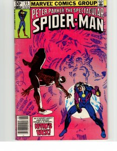 The Spectacular Spider-Man #55 Newsstand Edition (1981) Spider-Man