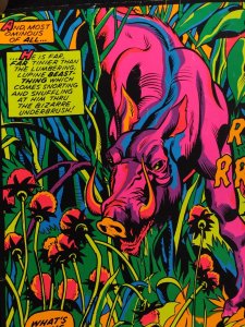 1971 Third Eye #4020 Ronnkk HULK 21.5 x 33 Black Light Poster