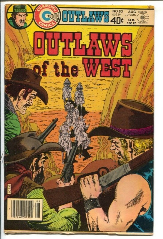 Outlaws Of The West #83 1979-Charlton-Jack Keller art-G