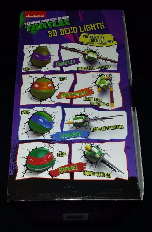 TMNT Teenage Mutant Ninja Turtles Leonardo 22 Katana 3D Deco Light - New!