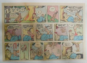 Pogo Sunday Page by Walt Kelly from 12/8/1957  Half Full Size: 11 x 15 inches