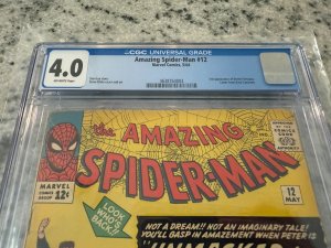 Amazing Spider-Man # 12 CGC Graded 4.0 Marvel Comic Book Doctor Octopus JH18