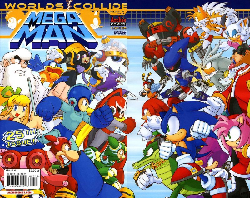Mega Man (2nd Series) #25 VF/NM ; Archie | Worlds Collide 4 | Comic ...