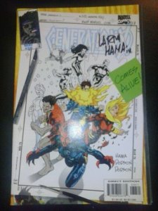 generation x 38 artist signed larry hama coa marvel comics xmen x-men comic book