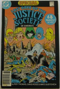 Last Days of the Justice Society of America #1 (1986, DC), VG (4.0), 68 page sty