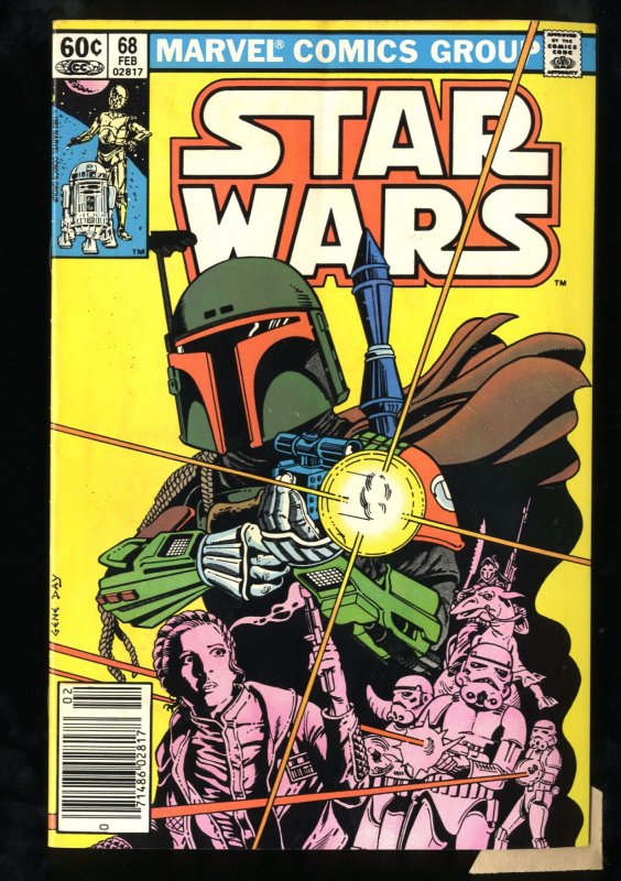 Star Wars #68 FN+ 6.5 1st Mandalorian! Newsstand Edition!