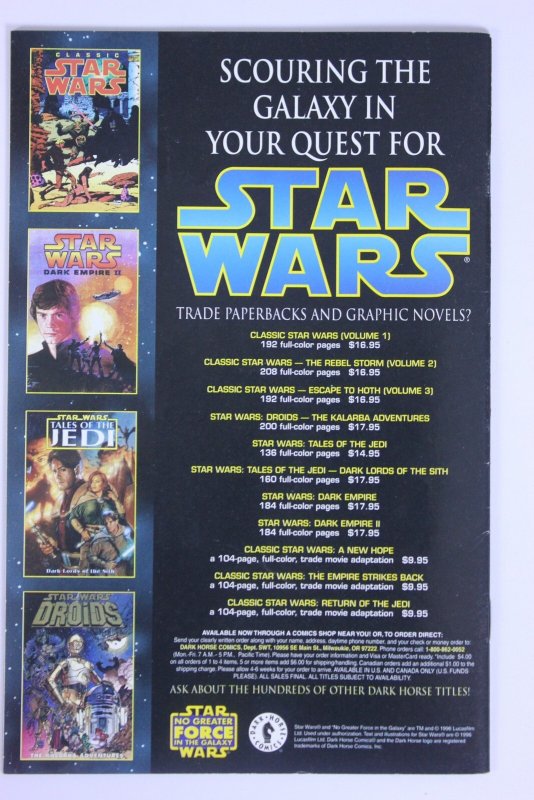 Star Wars: X-Wing Rogue Squadron #8 (1996) Star Wars VF