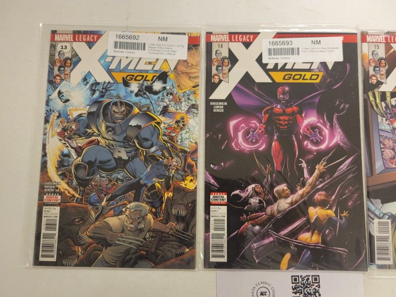3 X-Men Gold Marvel Comic Books #13 14 15 66 TJ42