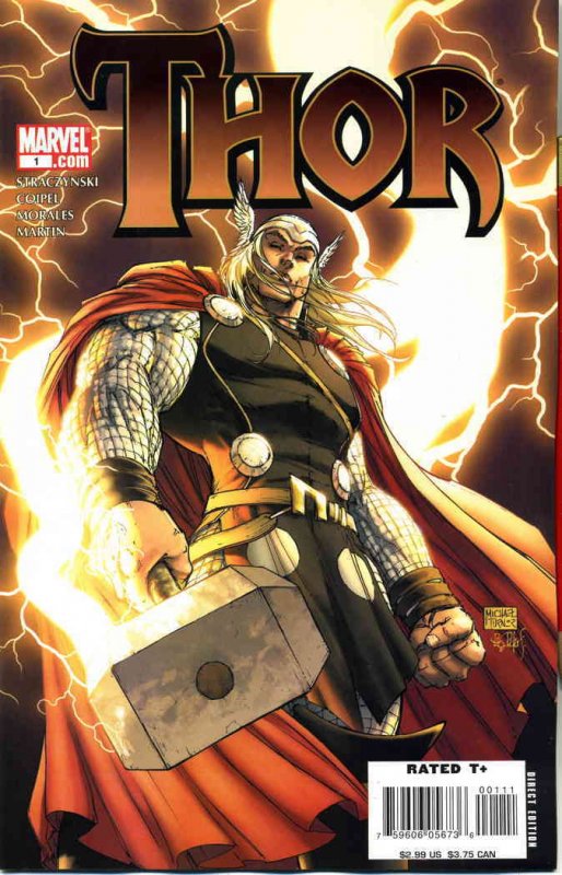 Thor (Vol. 3) #1A VF/NM ; Marvel | Michael Turner variant