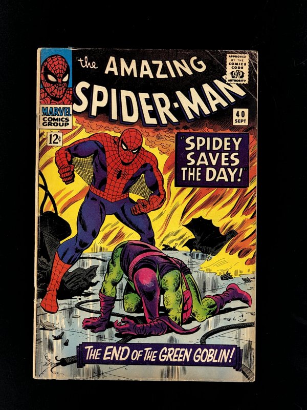 The Amazing Spider-Man #40 (1966) VG- Origin of Green Goblin!