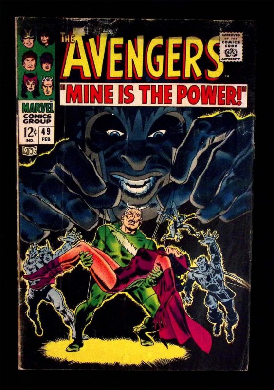 Avengers #49 Feb 1968 1st Typhon app! Magneto, Scarlet Witch! Marvel Comics KEY