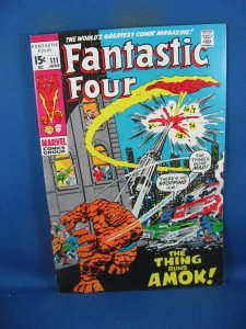 FANTASTIC FOUR 111  F VF  MARVEL 1971