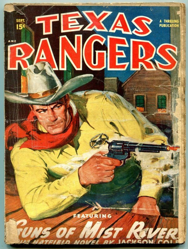 Texas Rangers Pulp September 1949- Jim Hattfield- Western FAIR