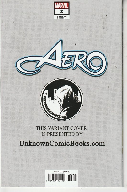 Aero #3 Mico Suayan NYCC Unknown Comics Variant (2019)