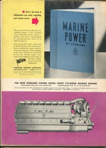 Sea Power 7/1945-Charles Andres cover-WWII pix & info-violent action-original...