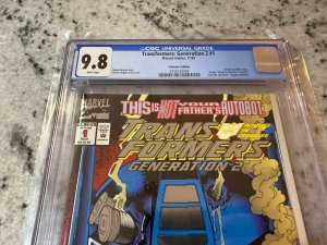 Transformers Generation 2 # 1 CGC Graded 9.8 Marvel Comic Book 1993 Foil JH34