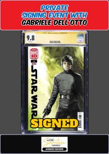 STAR WARS #1 CGC SS PRIVATE SIGNING GABRIELE DELL'OTTO SIGNED PRESALE