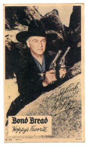 Hopalong Cassidy Bond Bread Giveaway Card