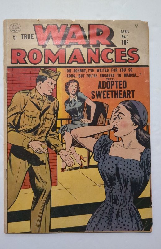 True War Romances #7 (1953) VG 4.0 Ogden Whitney art