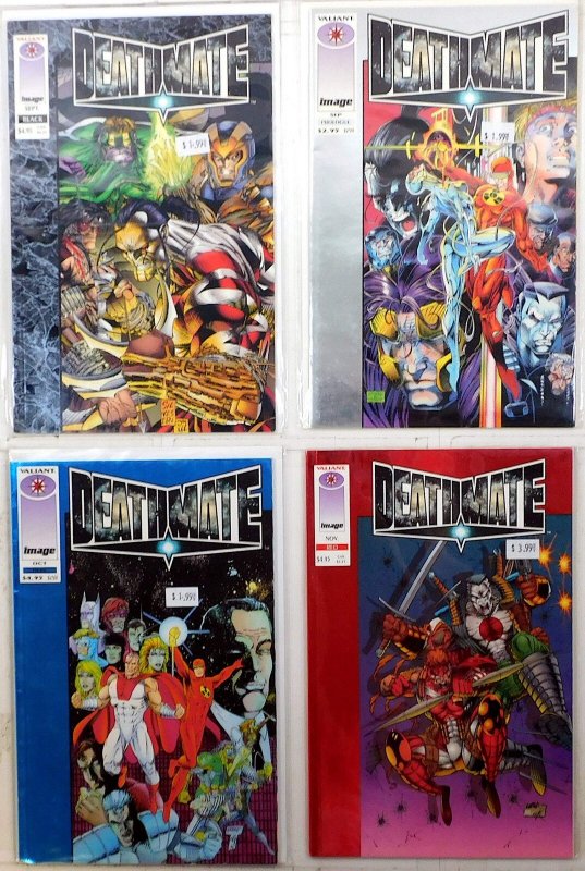 Deathmate Lot 4 #Prologue 0, Red 2, Blue 4, Black 5 1993 Image Comics