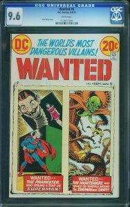 Wanted, The World's Most Dangerous Villains #9 (1973) CGC 9.6 NM+