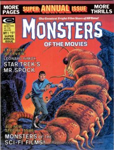 Monsters of the Movies Annual #1 FAIR ; Marvel | low grade comic 9 Star Trek