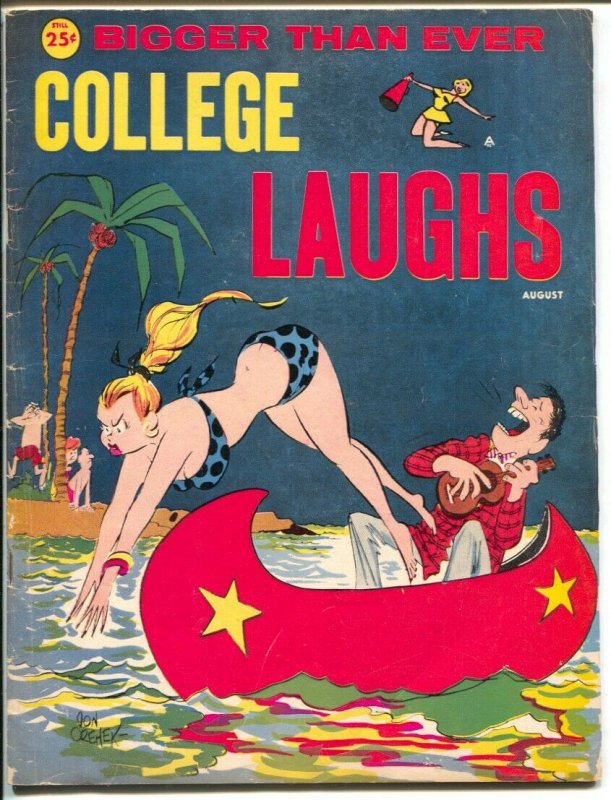 College Laughs 8/1964-Marvel-full size edition-Pete Wyms-Orehek-Wenzel-Bill W...