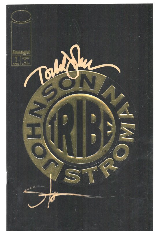 IMAGE COMICS TRIBE 1 SIGNED LARRY STROMAN TODD JOHNSON 1993