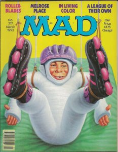 ORIGINAL Vintage Mar 1993 Mad Magazine #317 Melrose Place In Living Color 