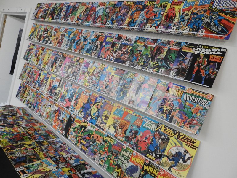 Huge Lot of 190+ Comics W/ Action Comics, Manbat, Blackhawk, Firestorm Avg. VF-