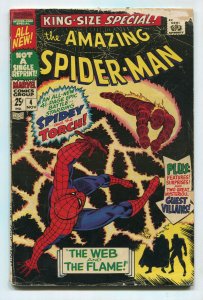 THE AMAZING SPIDER-MAN #4 (3.0) KING-SIZE SPECIAL - SPIDEY AND THE TORCH 1967