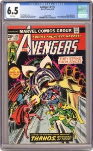 Avengers #125 1974 CGC 6.5 Thanos Cover Captain Marvel America Vision Mantis