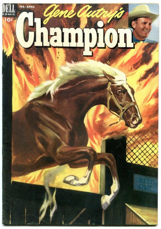 Gene Autry's Champion #9 1953-Dell Golden Age Western F/VF