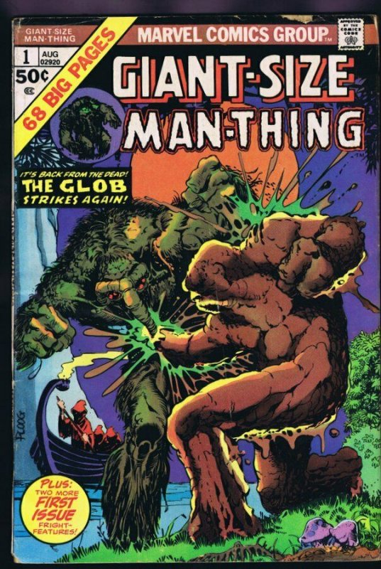 Giant Size Man Thing #1 ORIGINAL Vintage 1974 Marvel Comics The Glob 