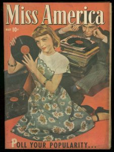 MISS AMERICA MAY 1947-PHOTO COVER-RECORDS-PATSY WALKER FN/VF