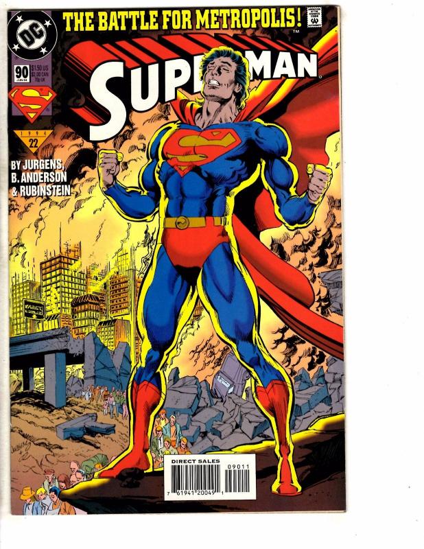 8 Superman DC Comic Book # 83 84 85 86 87 88 89 90 Atom Batman Flash Arrow J217