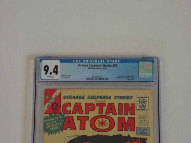 Strange Suspense Stories #75, CGC 9.4; 1st app. of Captain Atom since 1961!!!