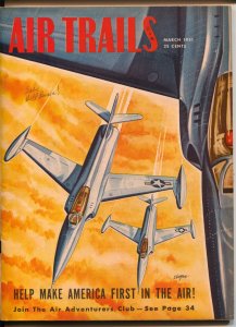 Air Trails 3/1951-hero pulp - Bill Barnes-Frank Tinsley-Zboyan-FN