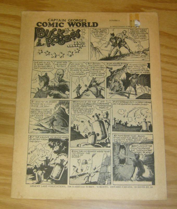 Captain George's Comic World #6 VG classic buck rogers reprint - whizzbang