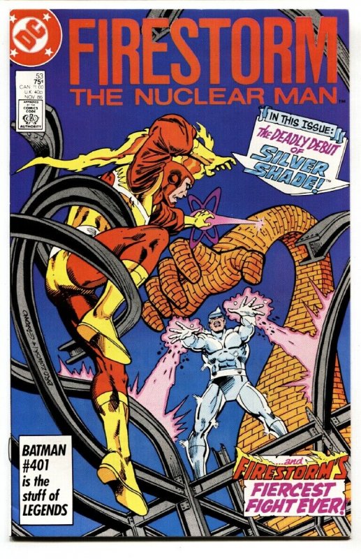 FURY OF FIRESTORM #53 1986-First appearance of the SILVER SHADE