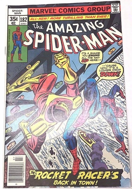 AMAZING SPIDER-MAN#182 FN/VF 1978 MARVEL BRONZE AGE  COMICS