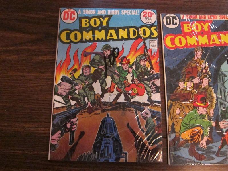 DC Boy Commandos #1 and #2 Very Fine 8.0 Simon and Kirby (137J)