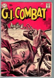 G.I COMBAT #77-REALLY COOL GREYTONE COVER-DC WAR SILVER AGE VG