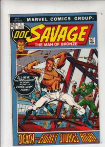 Doc Savage the Man of Bronze #1 (Oct-72) FN/VF Mid-High-Grade Doc Savage